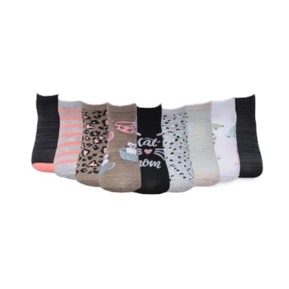 Animal Print Dogs And Cats Low Cut Socks - Picture 3 of 7